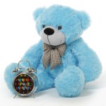 2 Feet Blue Teddy Bear with a Bow 2 Feet Blue Teddy Bear with a Bow
